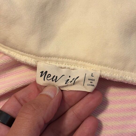 New In Pink Carla Oversized Sweater Top Large - Picture 6 of 8